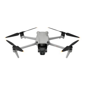 Main product image of the DJI Air 3 drone highlighting its dual camera system and foldable design
