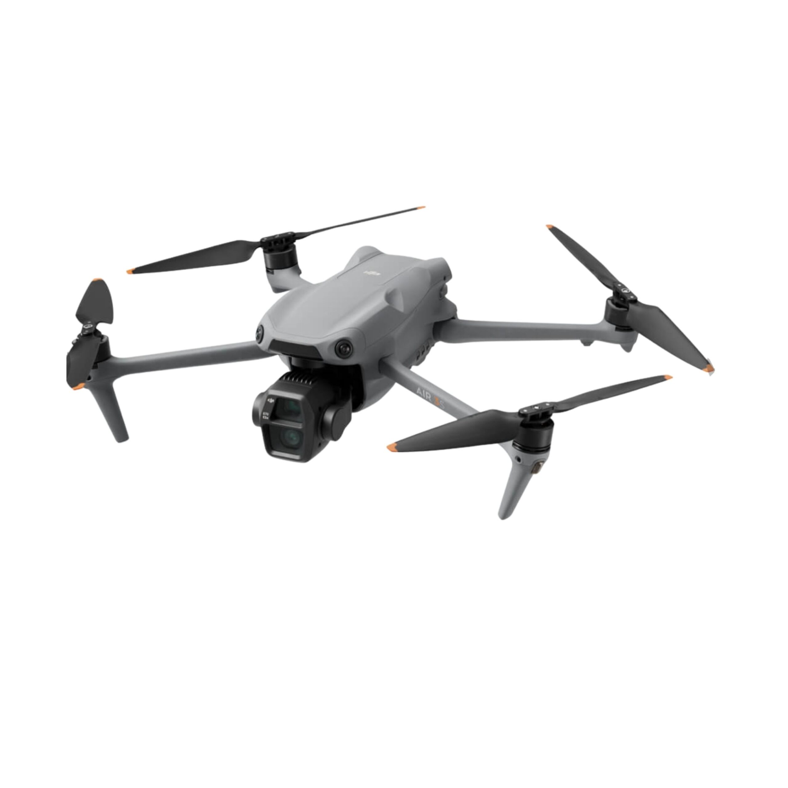 Main product image of the DJI Air 3S drone with advanced camera system and aerodynamic body